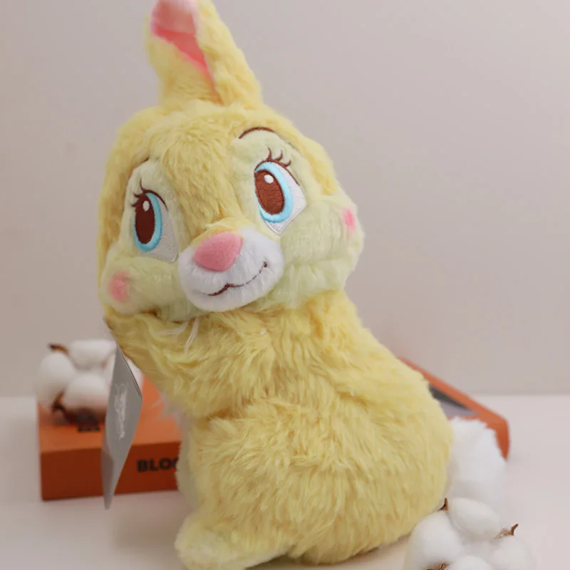 Cute Thumper Rabbit Disney Bambi Girlfriend Miss Bunny Plush Toy Gifts For Kids Girls Kawaii  Stuffed Animal Dolls Gray & Yellow