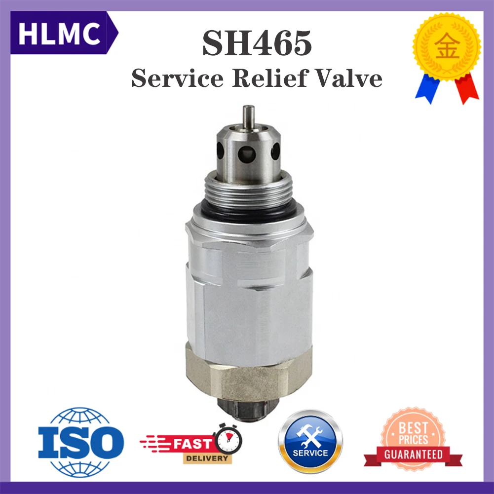 Construction Machinery Parts Excavator Parts Hydraulic Parts SH465 Service Relief Valve