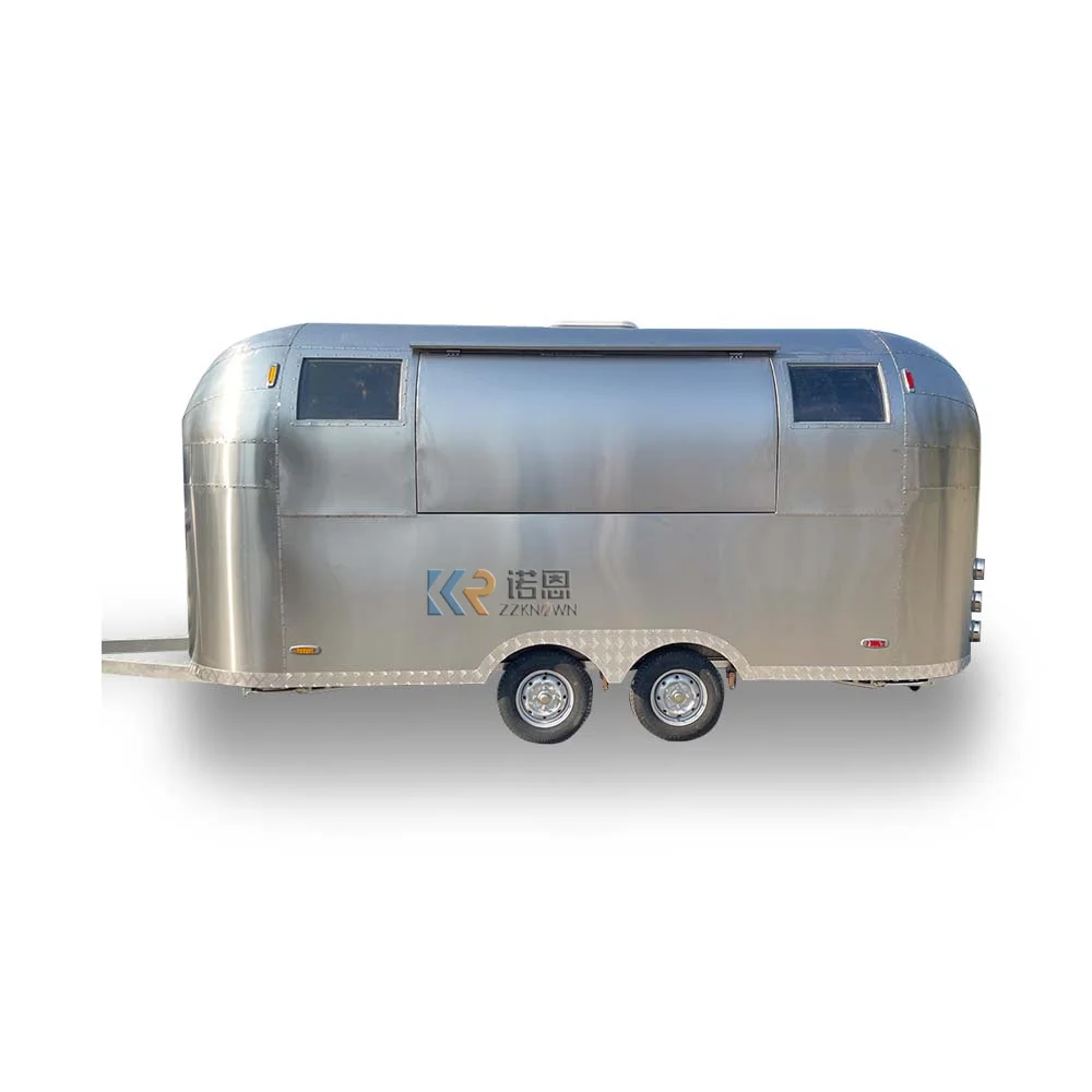 OEM China Supplier Colorful Street Mobile Food Cart Hamburgers Fast Food Truck Street Ice Cream Food Trailers