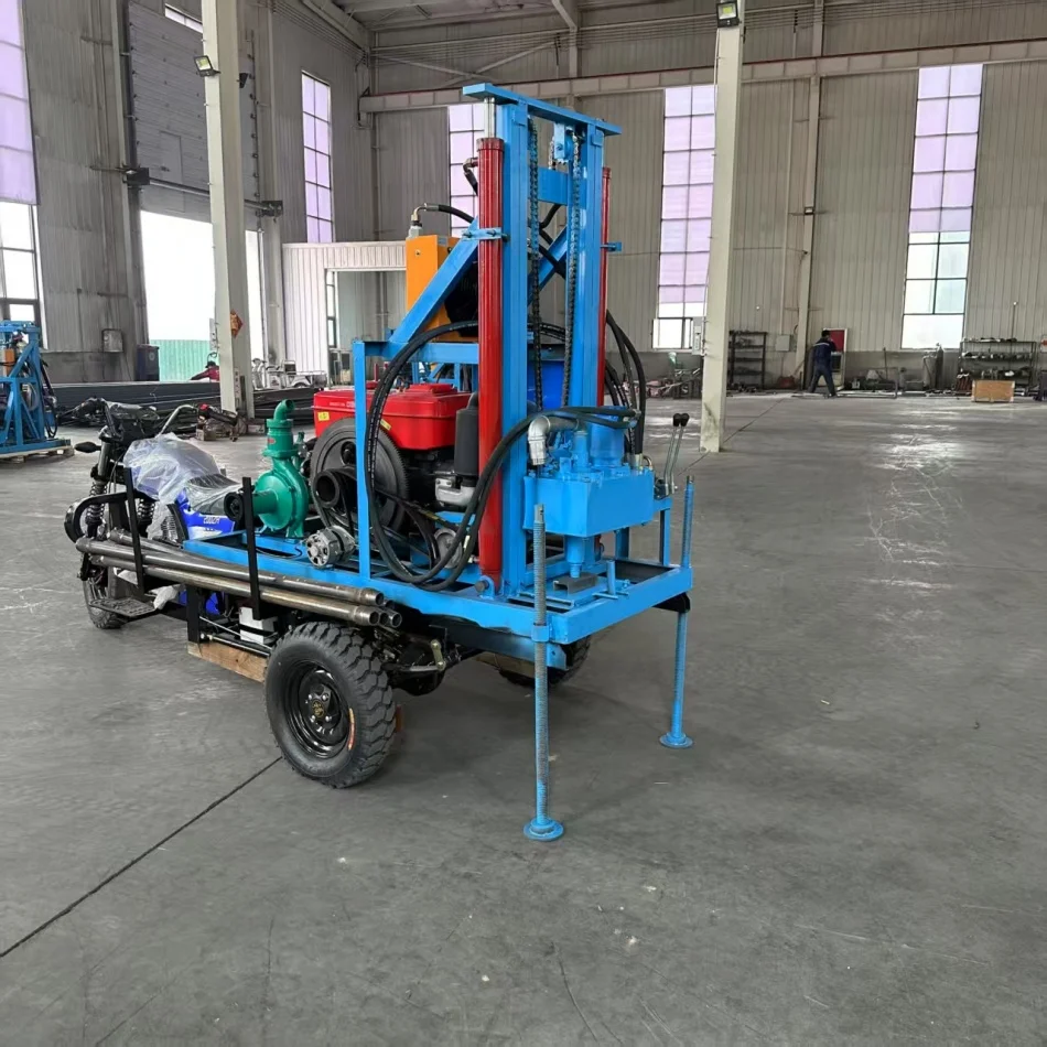 Customized Tractor Mounted Water Well Borehole Drilling Rig Machine For Sale Used With Pump And Motor Core Components