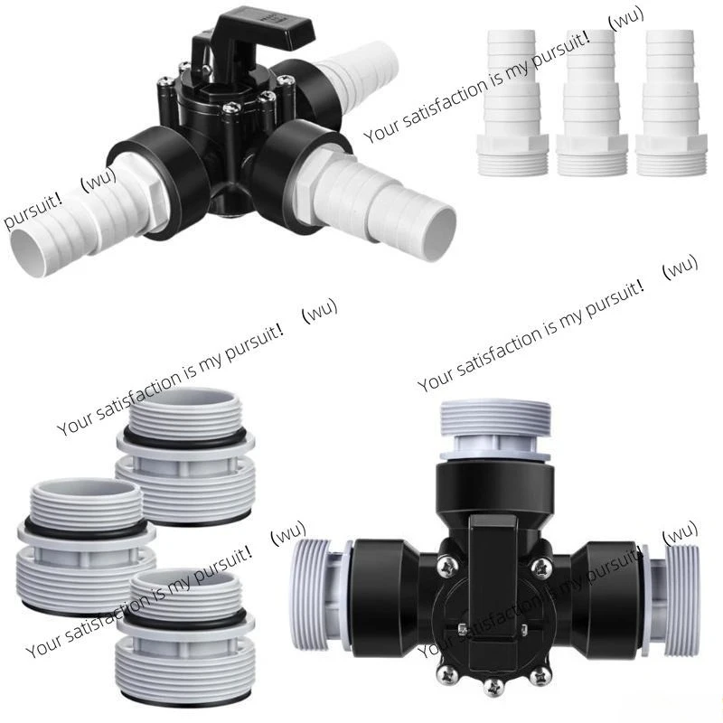 ABS Pool Diverter Valves System Hose Adapters Hose Clamps Seal Rings ABS Texture