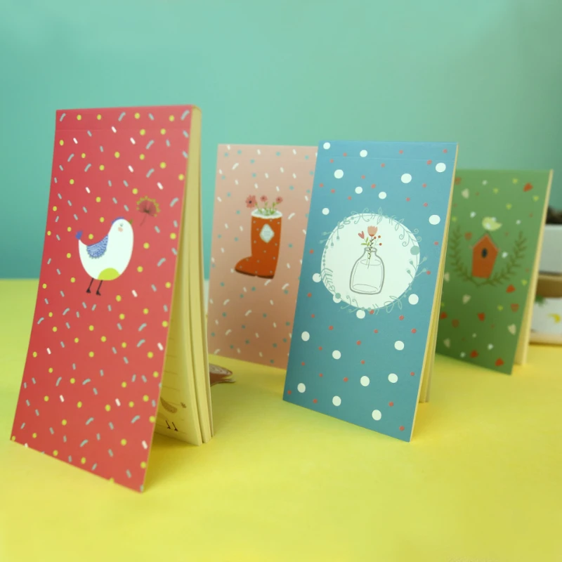 Geschenk Pony Whirring Forest Life Praktischer Planungsnotizblock Tragbar 4 Optionen Kawai Briefpapier Büro Schulbedarf Notizbuch