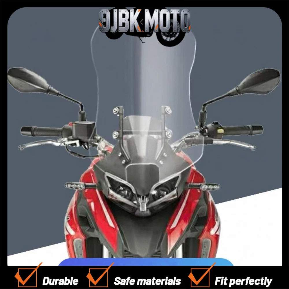

For Benelli TRK251 Motorcycle Windshield Modified heightened and widened windshield windshield TRK251 air deflector