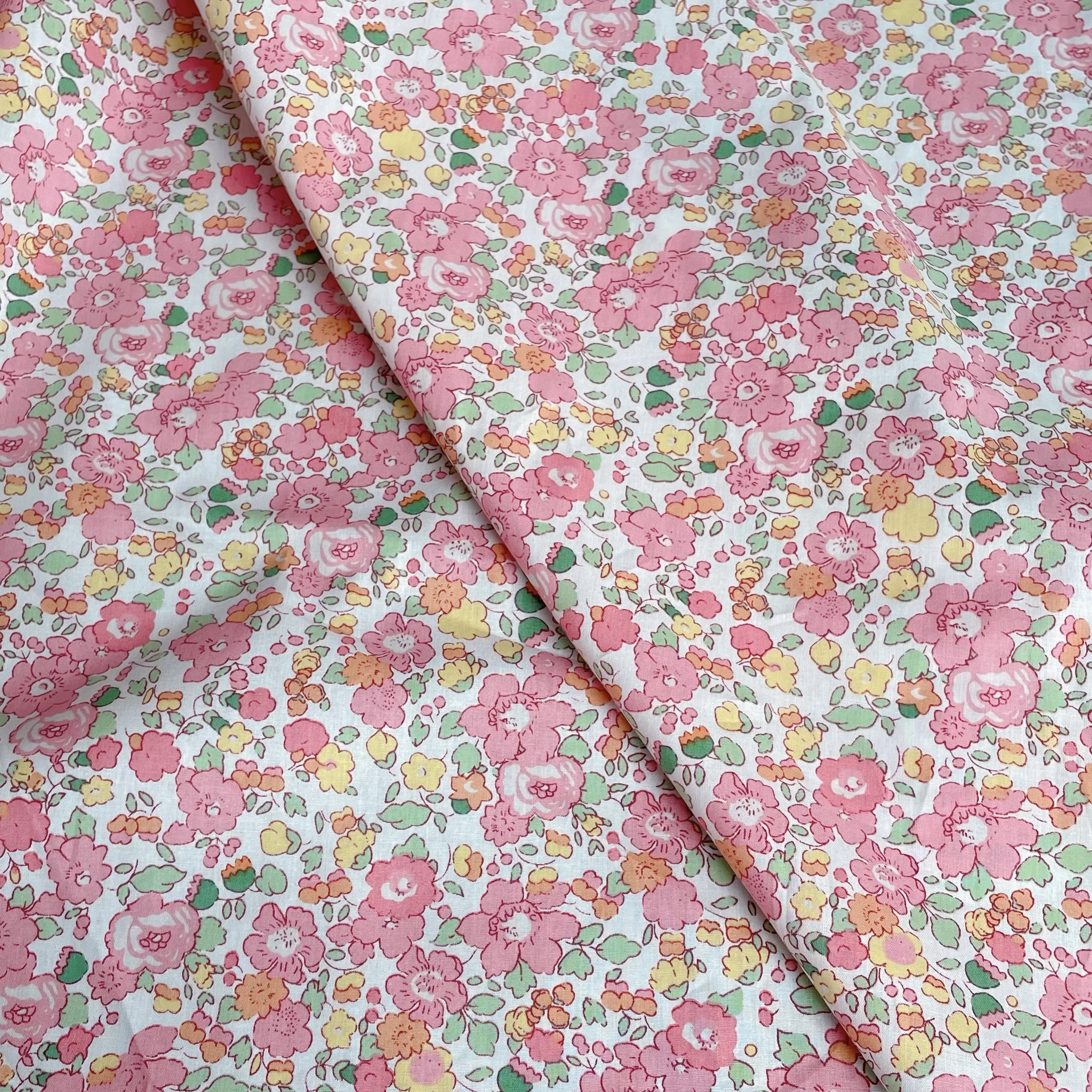 Liberty London Fabric Wind Fragmented Flower 100% Pure Cotton Fabric DIY Handmade Hat Dress Shirt Skirt Poplin Fabric