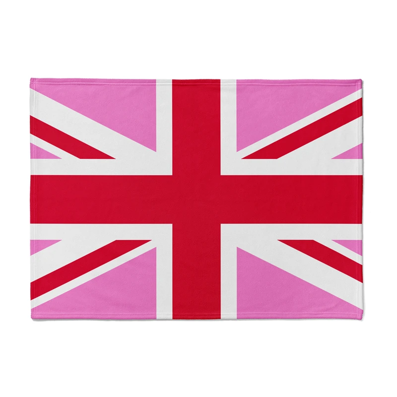 

Gaslight Gatekeep Girlboss United Kingdom UK LGBT Pink Union Throw Blanket for Women Men Girls Boys Kids Pets Dogs Cats Couch