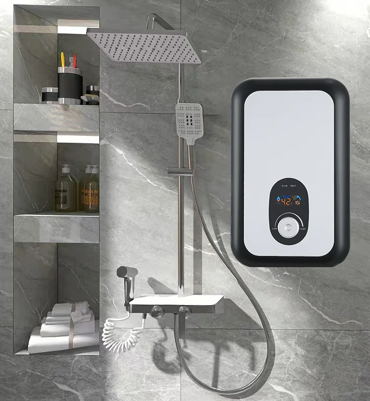 

220V 5.5KW Smart Fast Heating Instant Electric Tankless Water Heater for Hotel and Home Tankless Hotel Bathroom Water Geyser