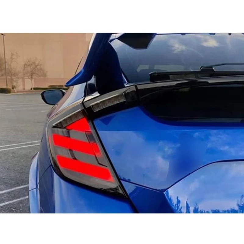 

Для Honda Civic 2016-2020 светодиодный задний фонарь с режимом запуска, анимация, красные автомобильные лампы, аксессуары, стоп-сигнал в сборе