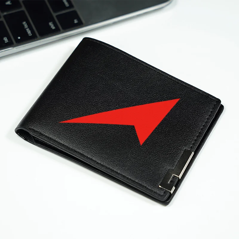 Portafoglio in pelle PU premium con logo Arrow Design minimalista per uomo Stile business Leggero Durevole Uso quotidiano