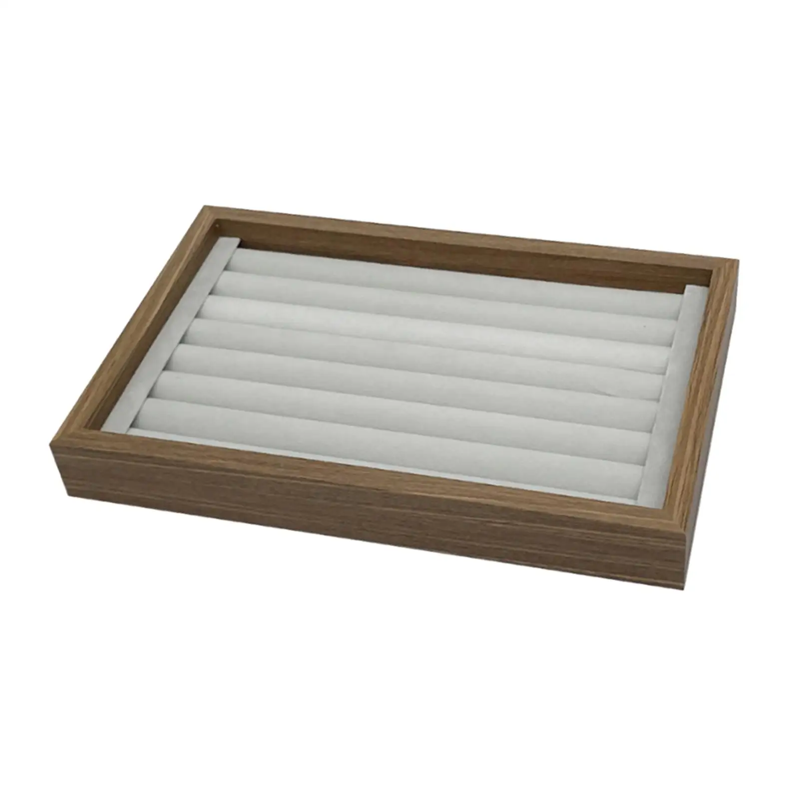Wood Jewelry Trays Organizer Box Holder for Earring Bracelet Cufflinks