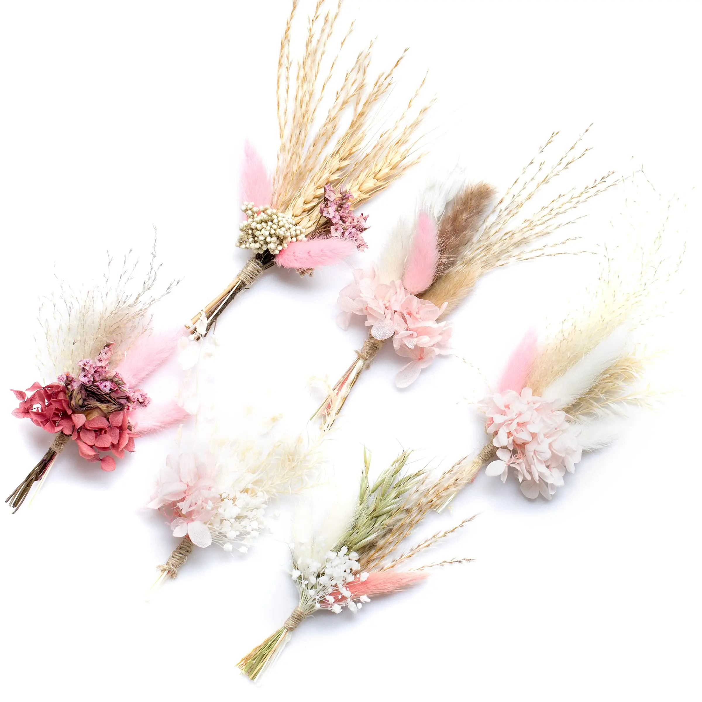 

Mini Gypsophila Bouquets Natural Pampas Grass Flowers Bouquet Leaves Lagurus Dried Wedding Flower DIY Craft Wedding Card Decor