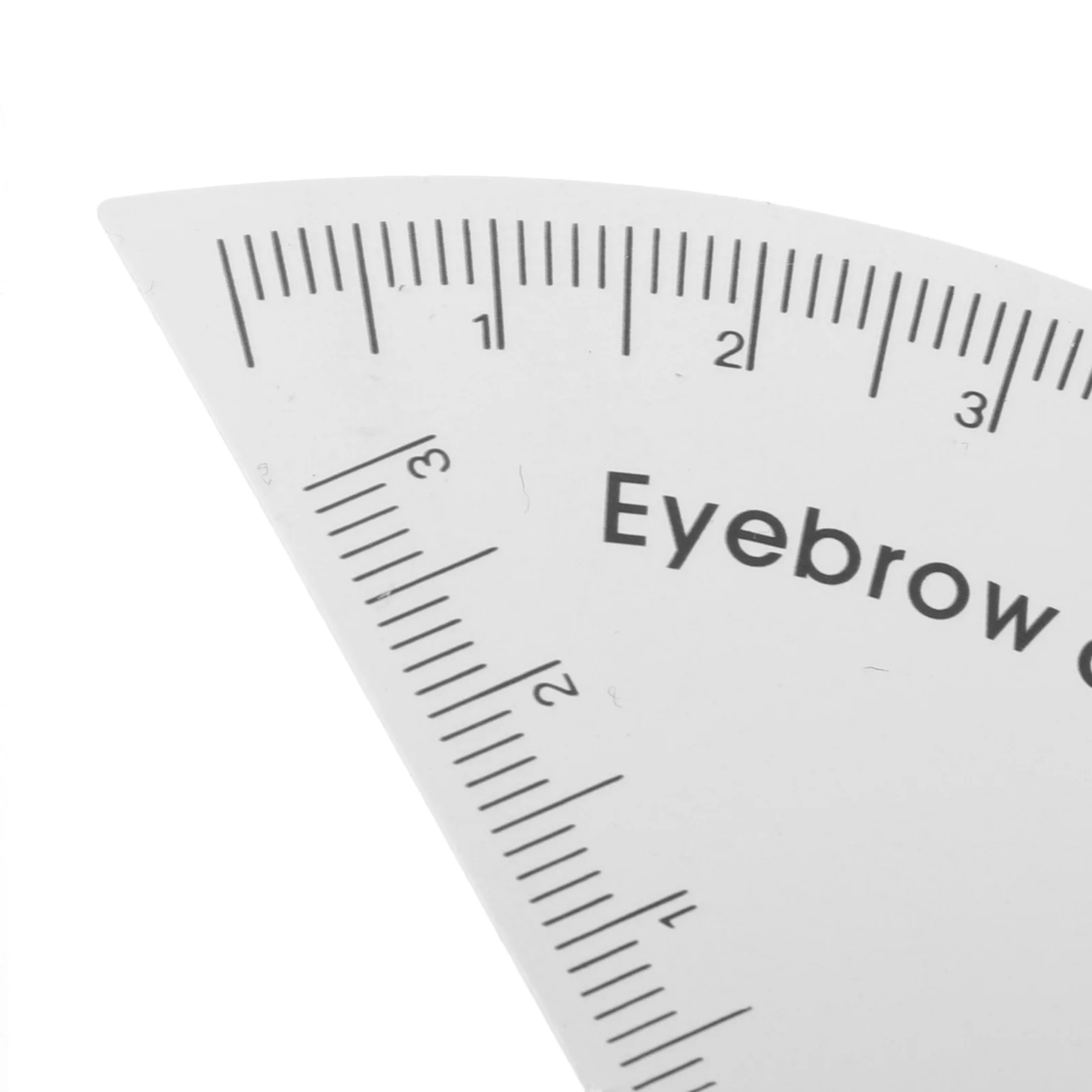 2 szt. Linijka do brwi do precyzyjnego mapowania brwi, przezroczyste narzędzie pomiarowe z PVC, szablon do modelowania, pomocniczy przyrząd do makijażu dla stylistów, symetria