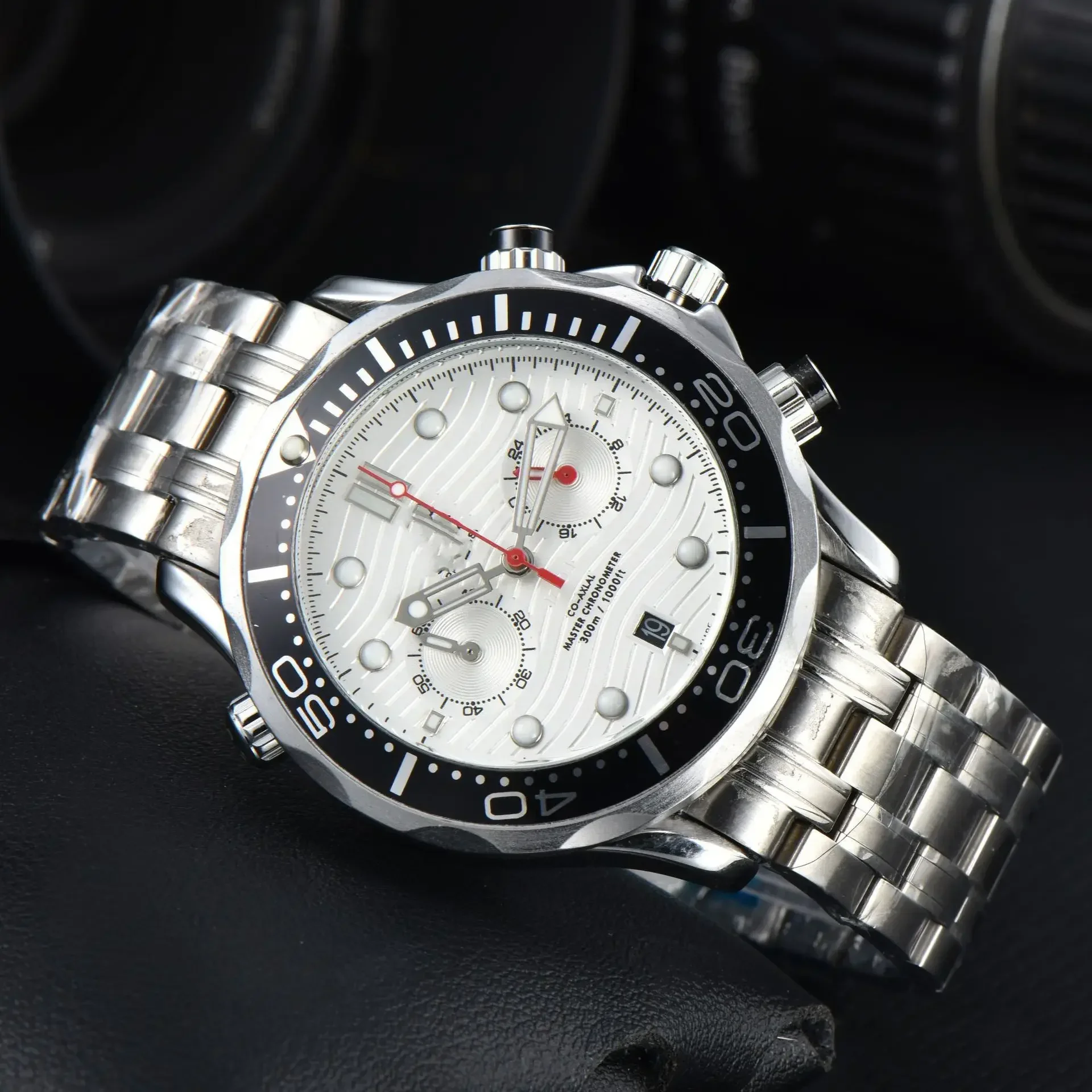 42mm Fully Automatic Mechanical Watch -NH35movement, Ceramic Bezel, Water-resistant Sapphire Crystal, 20mm Steel Band Wristwatch