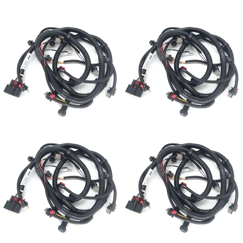 

4X Car Front Bumper Reversing Radar Wiring Harness 2067958-00-B Belt Fog Lamp Interface For Tesla Model 3 2021-2023