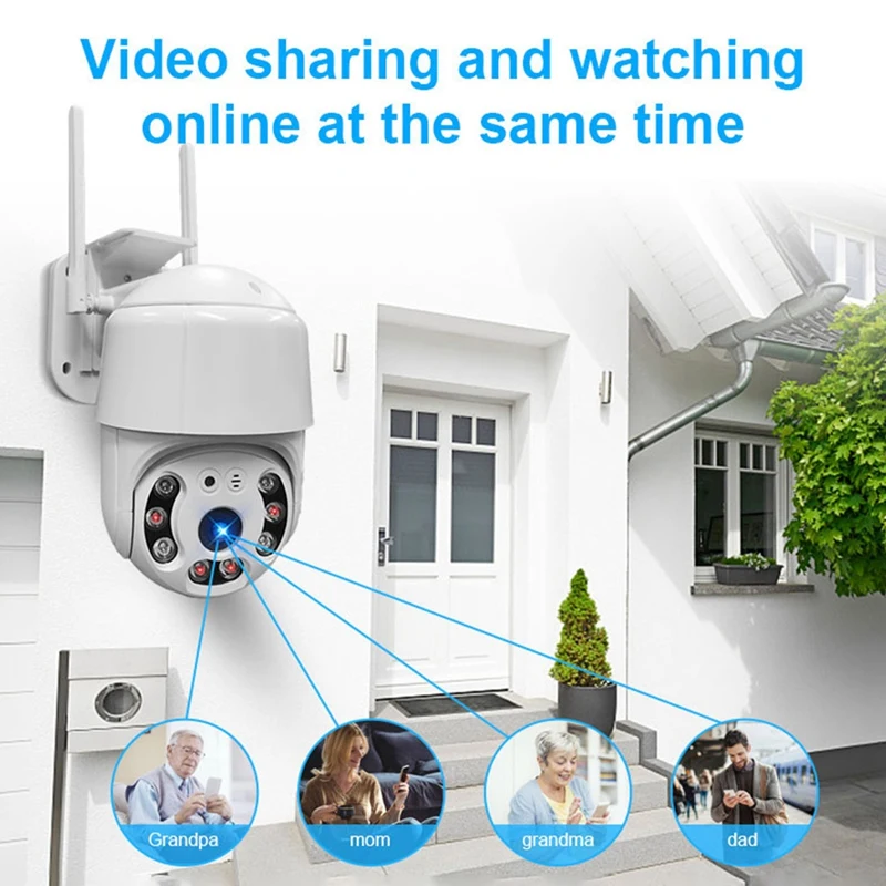 كاميرا مراقبة مع 360 ° ، لون الرؤية الليلية/HD/الأضواء/الصوت Intercorm الاتحاد الأوروبي التوصيل