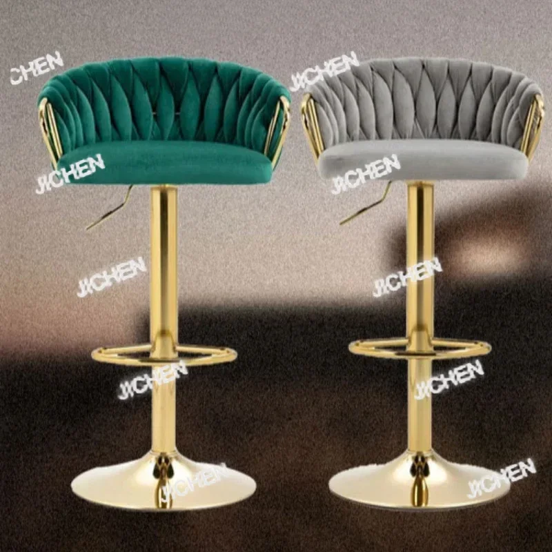 XHQC Adjustable Height Bar Stools Cloth Industrial Nordic Design Dining Bar Stools Ergonomic Minimalist Barhocker Home Furniture