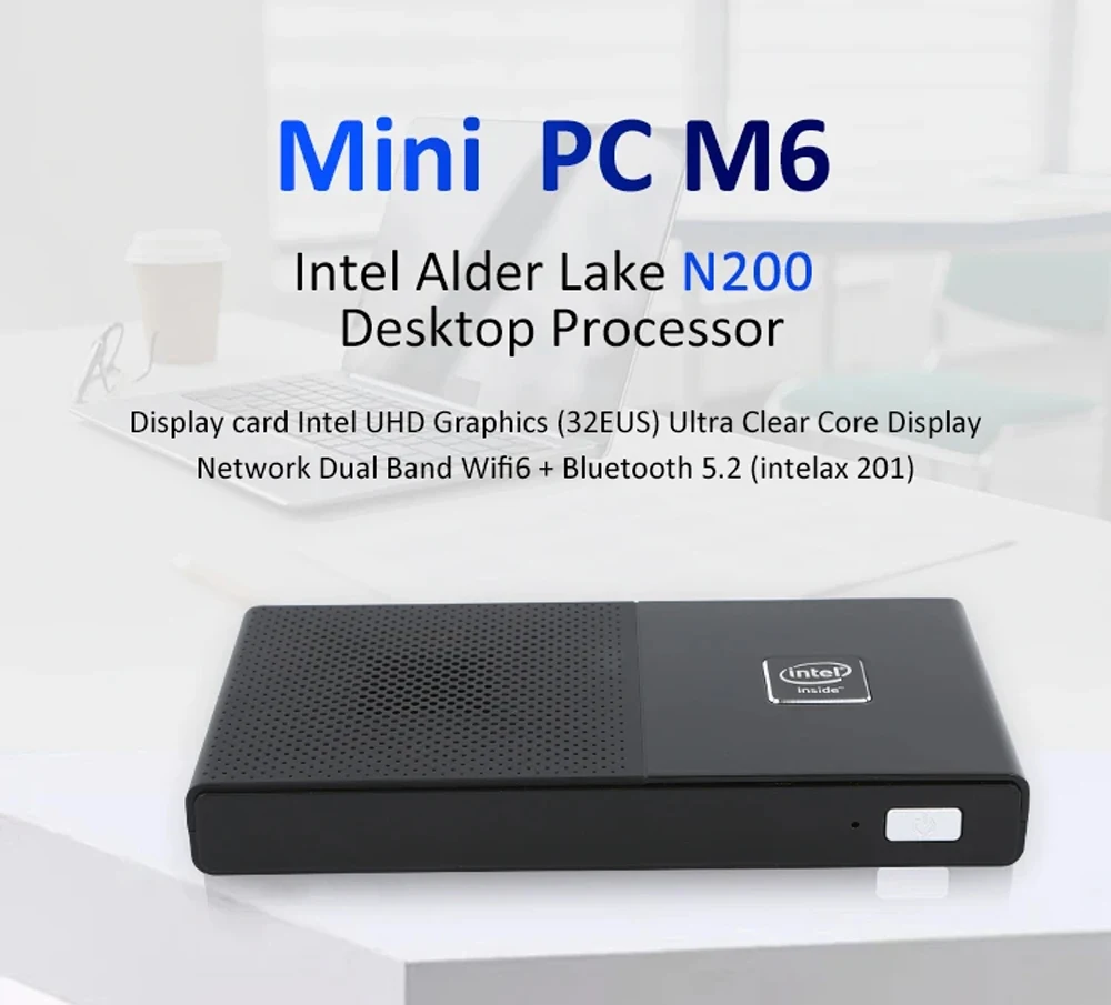 Mini PC M6 Intel N100 Windows 11 Pro
