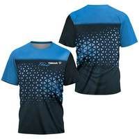 2024 Triangle Fragment Men's Table Tennis T-Shirt Men's Badminton Tennis T-Shirt Men's Quick Drying Breathable Short Sleeve