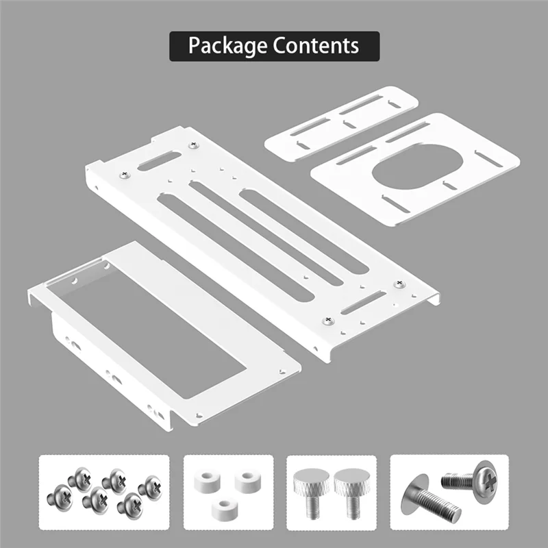 Staffa di montaggio GPU verticale AP, supporto sterzo scheda grafica a 2 slot con hardware, dock EGPU, docking station GPU esterna