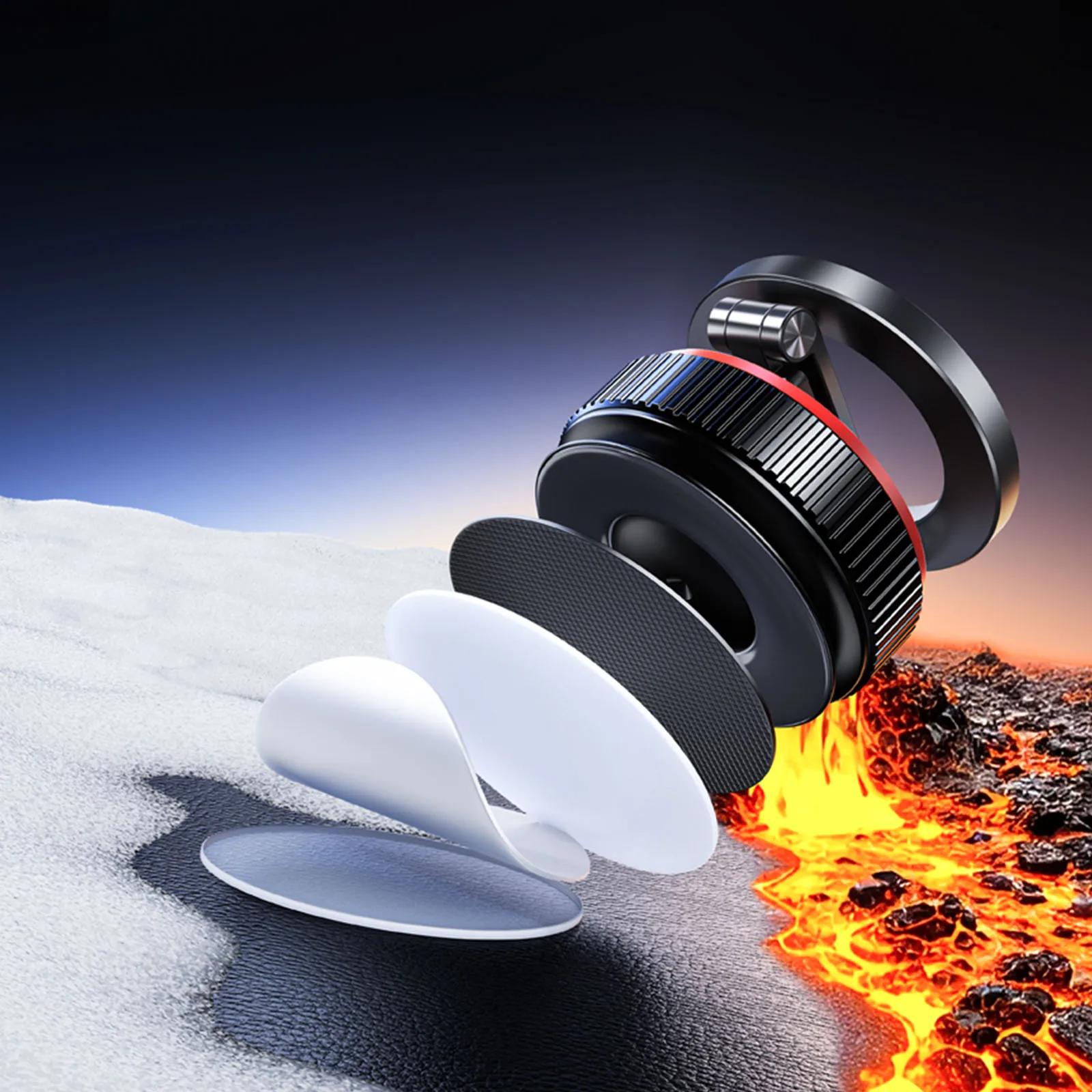 

Магнитный держатель для телефона, складной и регулируемый, портативное автомобильное крепление с поворотом на 360 градусов ° Поворотный держатель для iPhone 17 16 15 13 12 Pro/Max