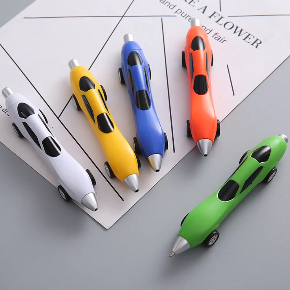 

5Pcs Ballpoint Pens Car Design Kids Writing Stationery Fine Tip School Supplies Christmas Gift Ballpoint Pens Ball Point Pen