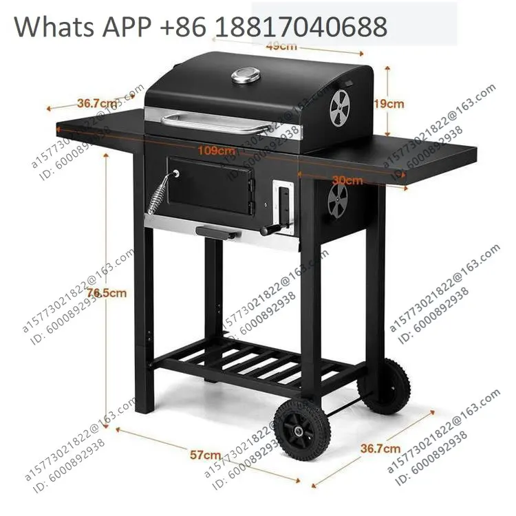Outdoor Camping BBQ Grill Portable Household Stainless Steel Smokeless Charcoal BBQ Grill For Camping Picnic Backyard Cooking - view 3