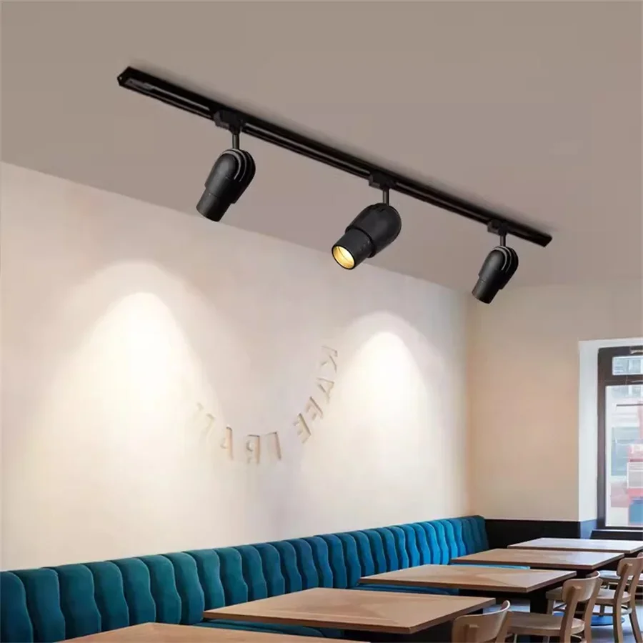 Zoomable LED Track Light 10°~60° Focusing Track Spotlight Ceiling Downlight Rail Lamp For Cafe Museum Store Restaurant Decor