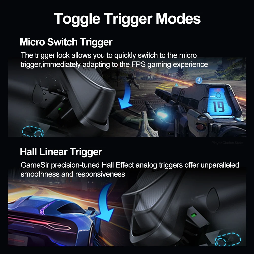 GameSir Tarantula Pro Gamepads PC für Nintendo Switch 2 Switch Android iOS TMR Hall Sticks NFC 6-Achsen-Gyro 9-programmierbare Taste