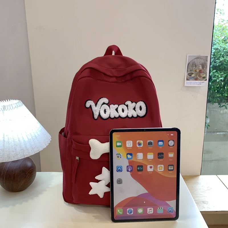 Urocze damskie plecaki wodoodporne z nylonu, plecak szkolny dla uczennic, dziewcząt, kawaii plecak na laptopa i książki, mochilas
