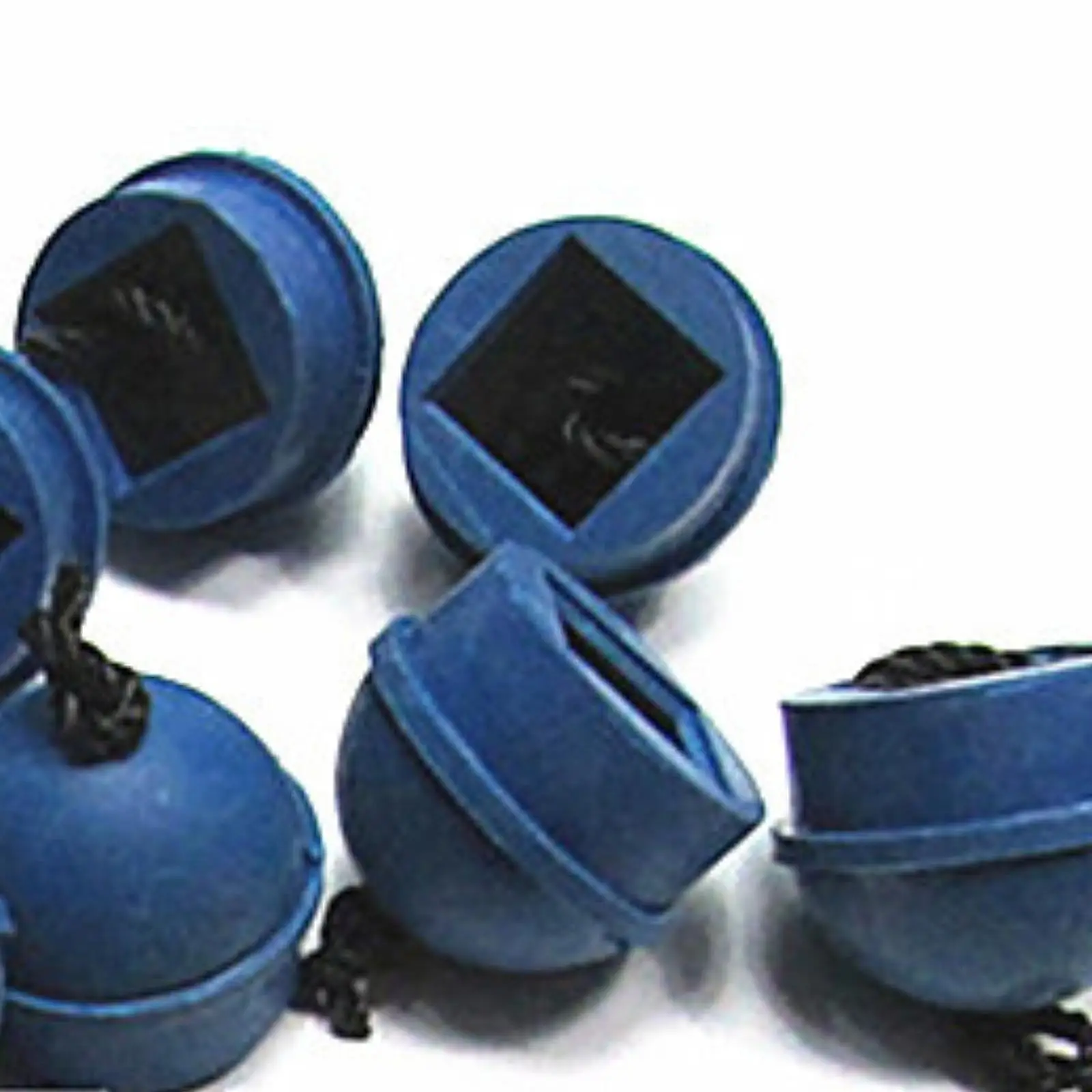 Pool Cue Chalk Holders Rubber Anti Slip Caps with Hanging Cord for Billiards Table Accessories Supplies