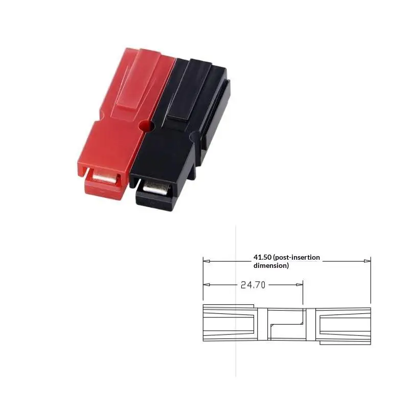 Heavy Duty 15A 30A 45A Power Pole Connectors Red Black for Agricultural Vehicle Battery DIY Projects