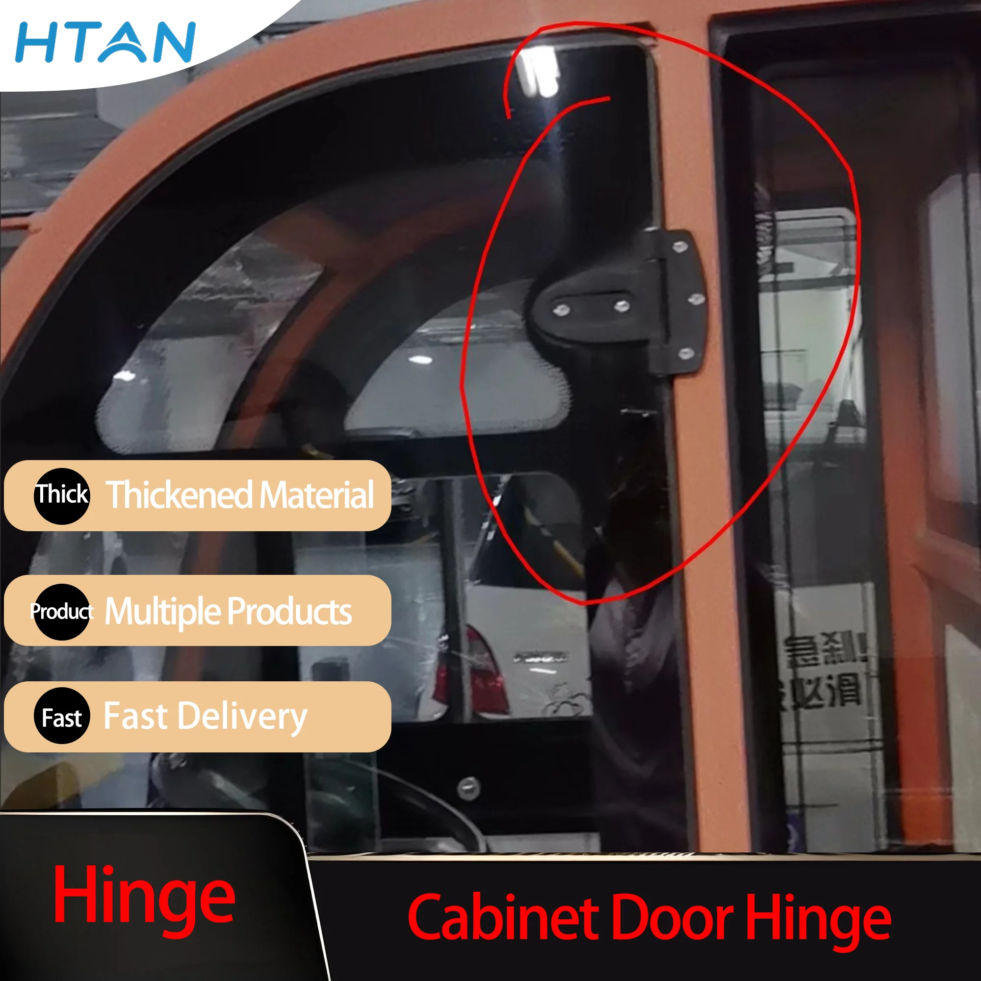 

(4 шт.) Черные пластиковые складные петли для дверей промышленных электрических шкафов автоматизации - Прочный аксессуар