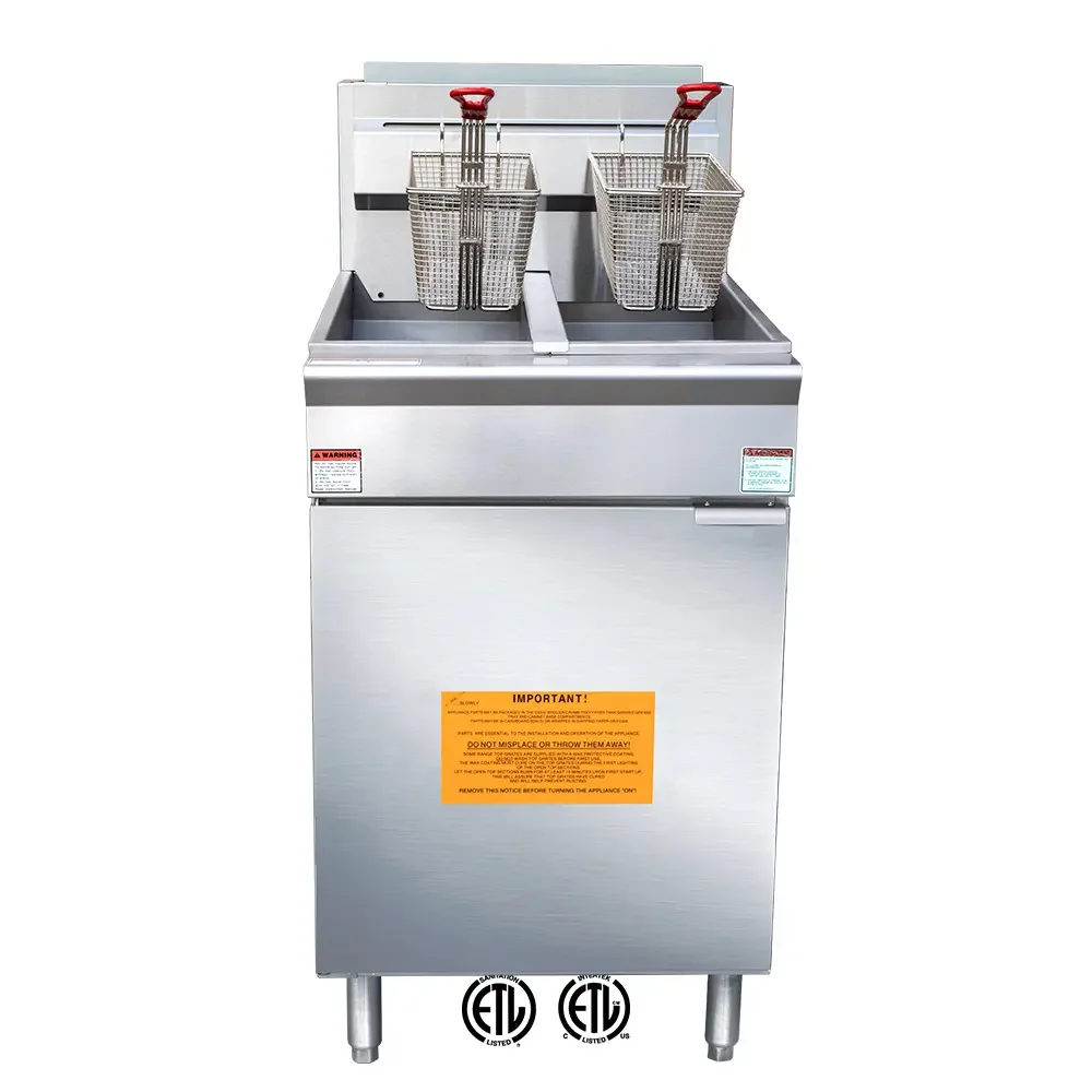 

Commercial Gas Floor Deep Fryer With 3/4/5 Tube Burner High Quality Freestanding Gas Deep Fryer With Robertshaw Valve