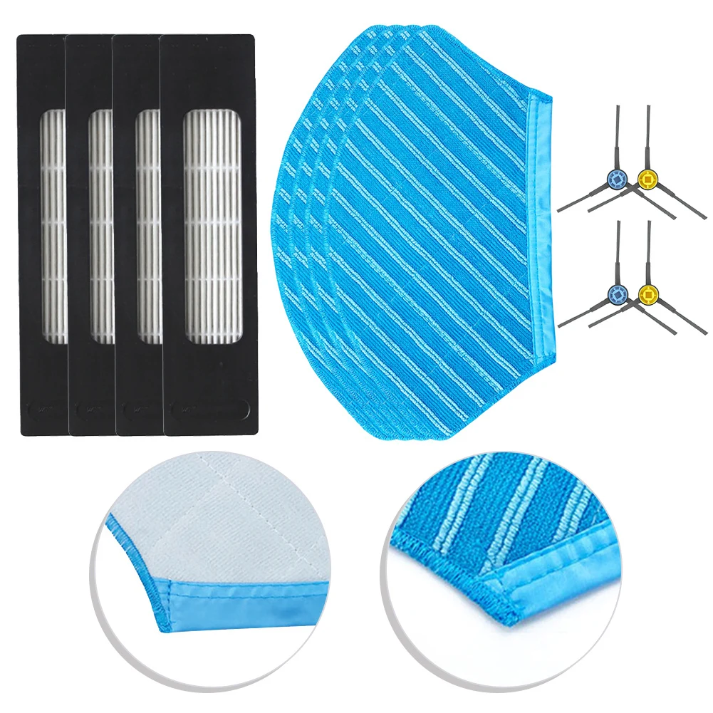 Mop Cloth Side Brush Filter Kit For Eureka NER700 Parts Accessories Sweeping Cleaning Tools Replaceable Accessories