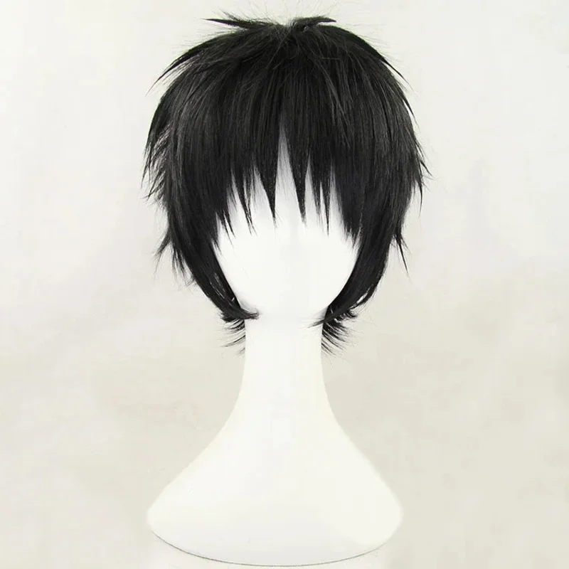 Yuri!!! On Ice Katsuki Yuuri Short Black Heat Resistance Cosplay Costume Wig