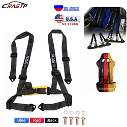 RASTP-2 inch Universal 4 Point Bolt Mounting Racing Seat Belt Safety Harness High Grade Strap Nylon Belts RS-BAG032-TP