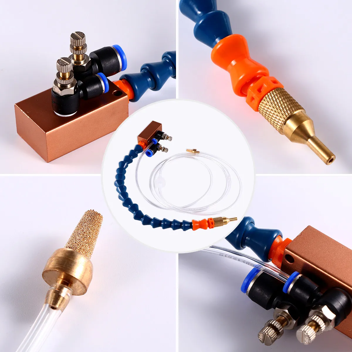Cnc Lathe Mist Coolant Spray Nozzle 8Mm Adjustable Lubrication System for Milling Drill Grind Enhanced Cutting Speed Safer Chip