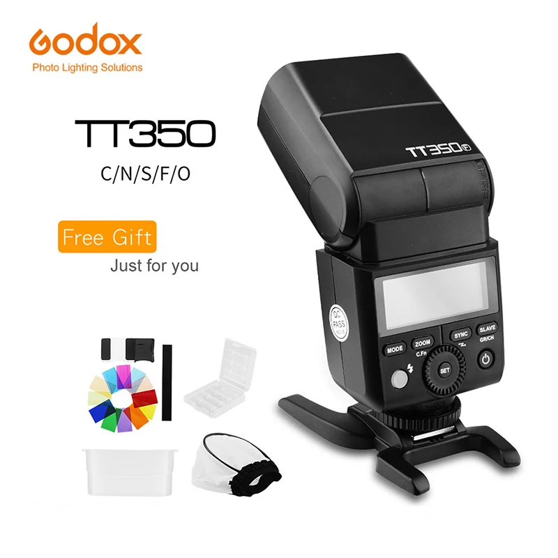 

Godox TT350C TT350N TT350S TT350F TT350F TT350O Flash 2.4G HSS TTL Wireless Speedlite Flash for Sony Nikon Canon Olympus Fuji