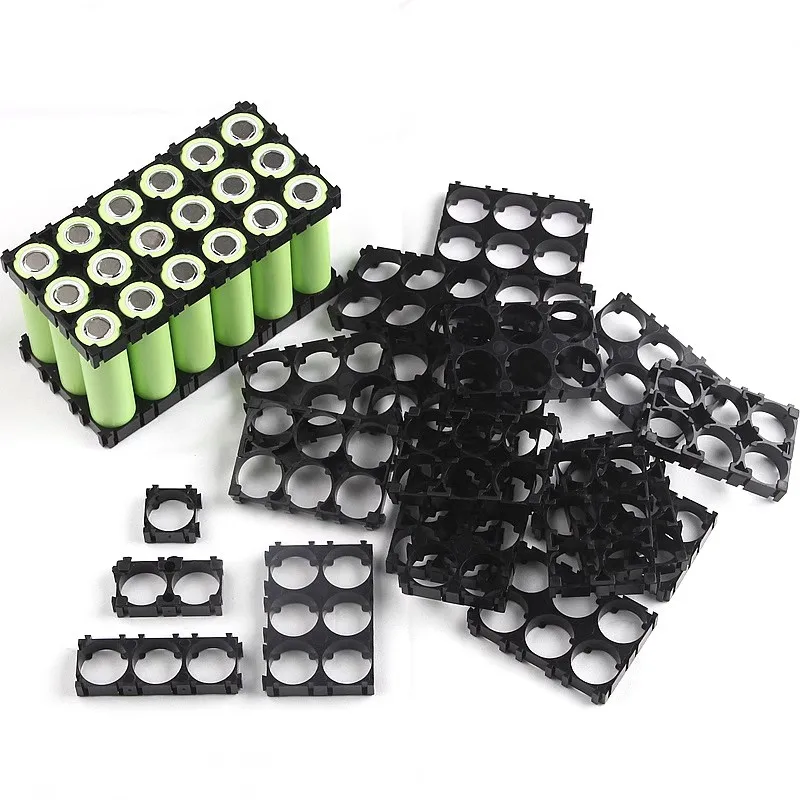 10pcs/lot 18650 lithium battery bracket with bayonet cell splicing and fixing combined bracket battery assembly