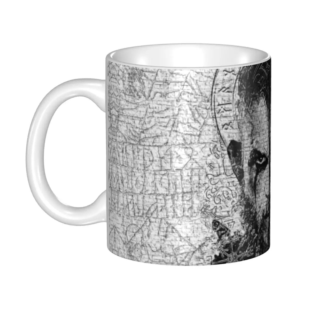 Viking Runes Thor Mjolnir Coffee Mugs DIY Personalized Norse Valhalla Odin Ceramic Mug Cup Creative Gift