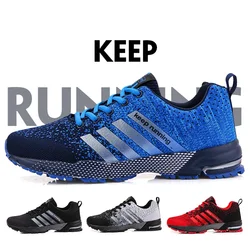 Men Running Shoes Fashion Couple Sneakers Breathable Casual Sport Shoes Outdoor Walking Jogging Tennis Shoes Athletics Plus Size