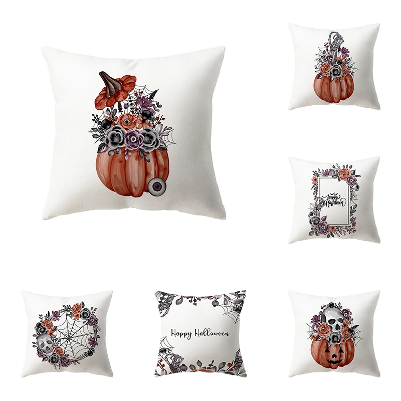 

Pumpkin Throw Pillow Cover Halloween Theme Sofa Chair Bed Cushion Home Decor