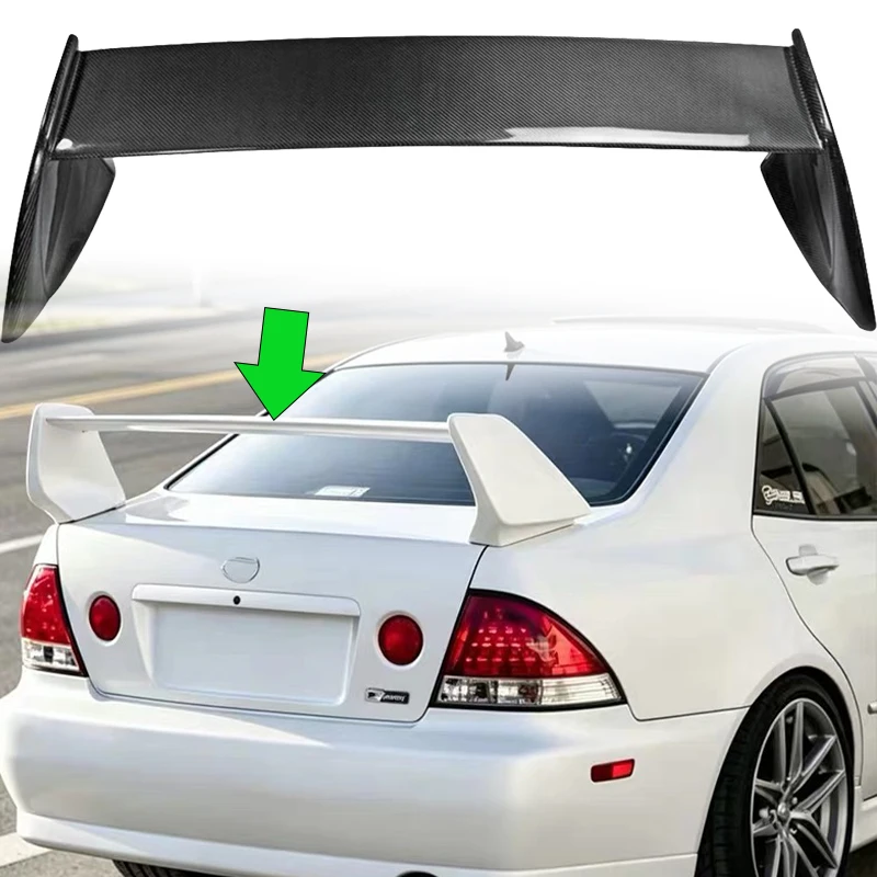 For Imported Lexus IS Altezza 2000-2005 Original Factory Style High Rear Wing Spoiler Upgrade Aerodynamic GXE10 SXE10 Sedan