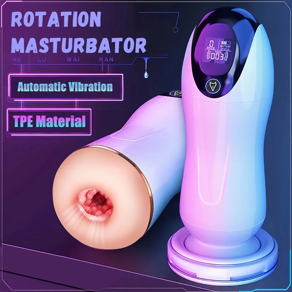 Sex Toys Automatic Male Masturbation Silicone Piston Sucking Sextoy Adult Erotic Best-selling 18 Vibrator Artificial Vagina Man