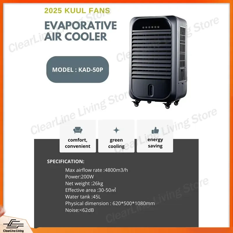 Portable Air Conditioner Mini AC Unit Personal Space Cooler Fan Household Industrial Evaporative Air Cooling System for Room