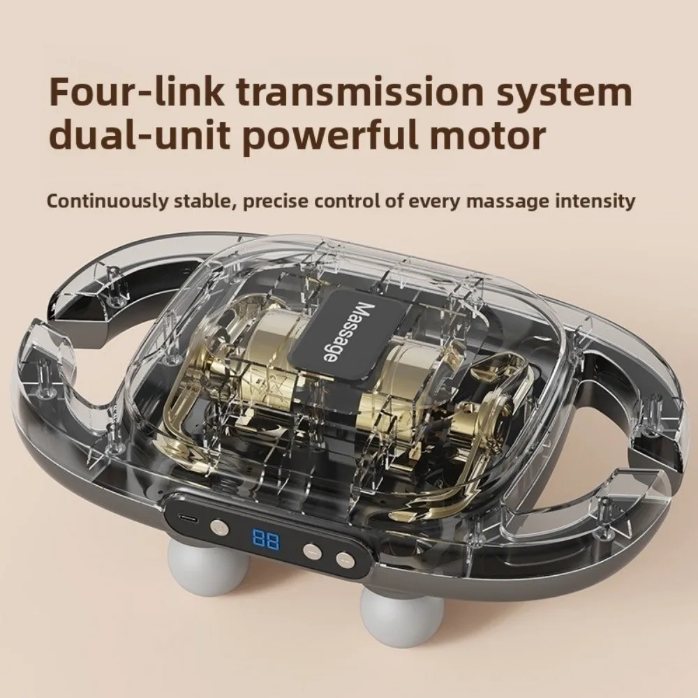 

6-Heads Fascia Muscle Massager Professional Rechargeable Massage Machine High Frequency 9 Modes Fascia Massager