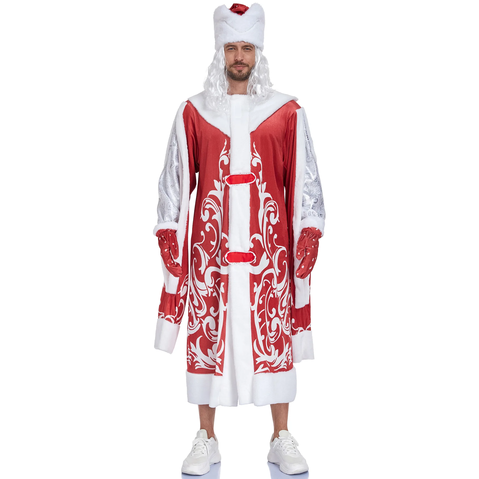 Costume de Père Noël Rouge ou Bleu – Ensemble Complet – photo 7