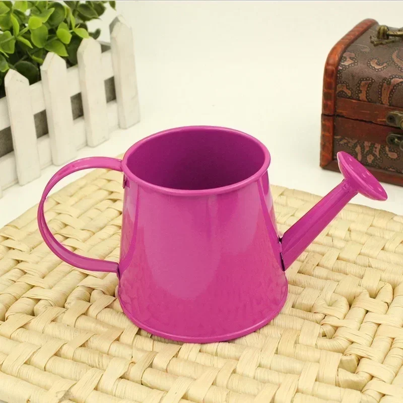 Watering Can Mini Kettle Kids Pot Garden Metal Water Model Flower Iron Tin Miniature Gardening Toy Indoor Bucket Children