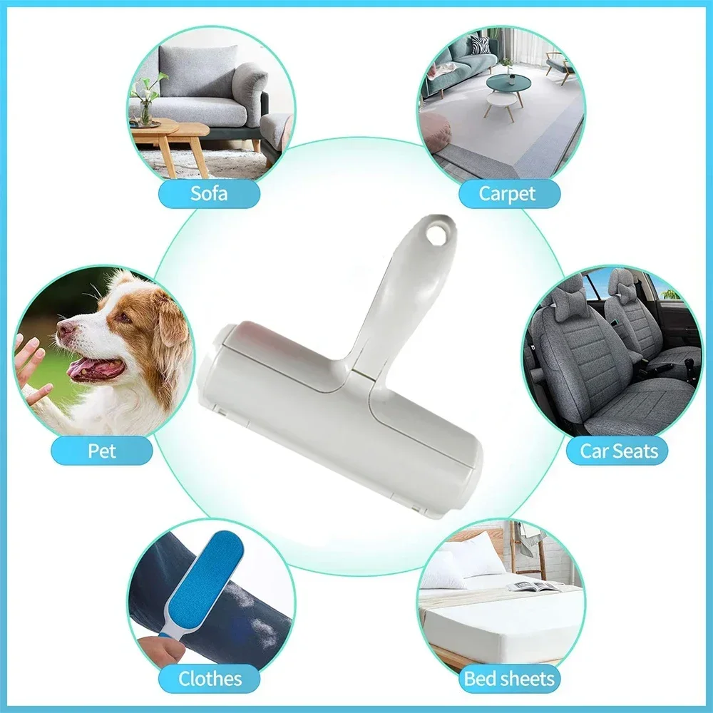 Pet Hair Remover Roller - Dog & Cat Fur Remover with Self-Cleaning Base - Efficient Animal Hair Removal Tool - Perfect for Furni