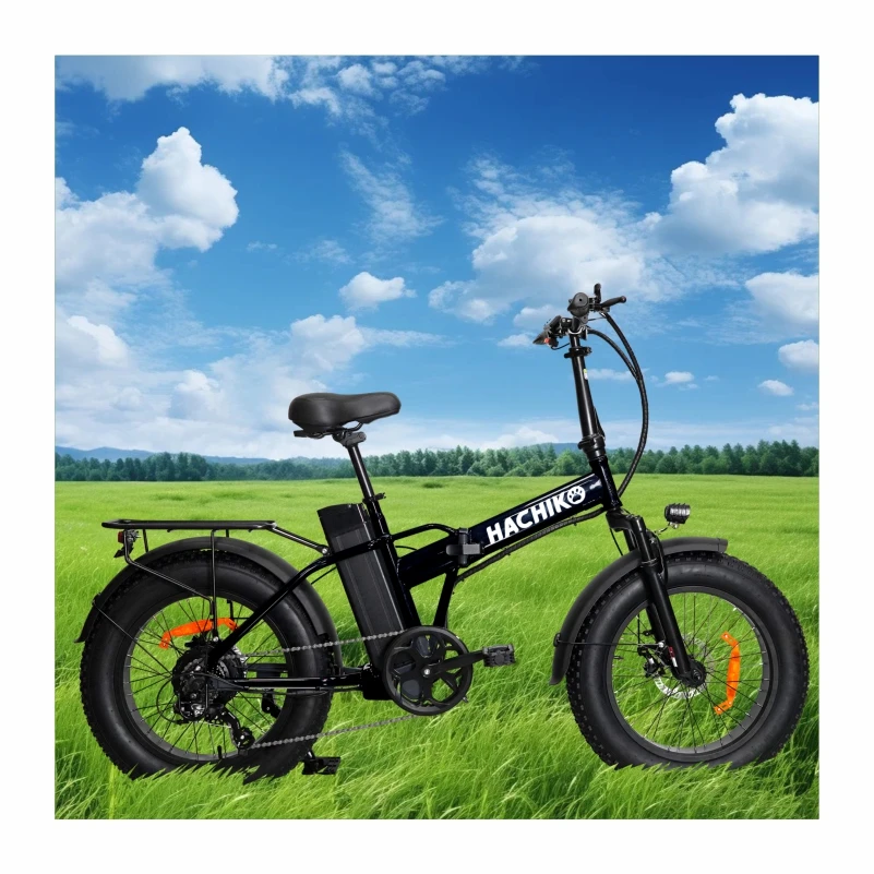 2024 classic cheapest fat tire electric bike adult 20 inch 500W powerful 12Ah lithium long range electric folding bike