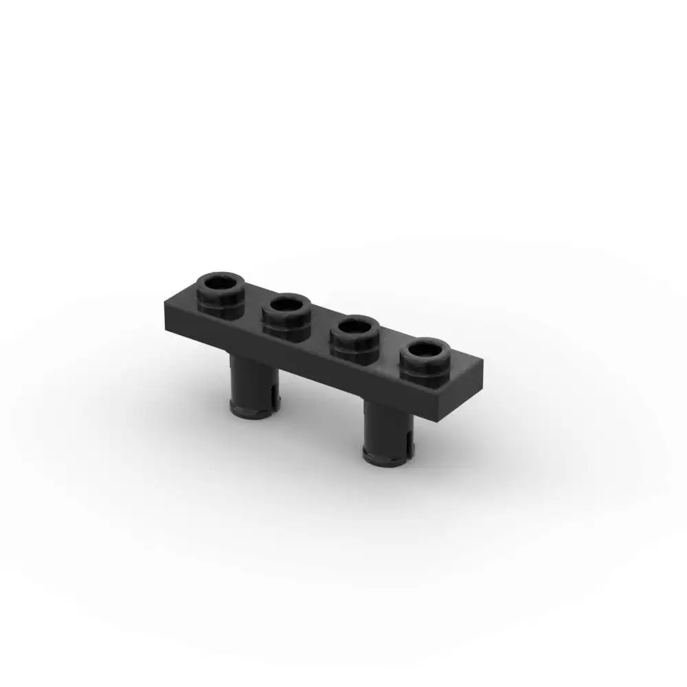 Moc 10 pçs 68382 modificado 1x4 com pinos na parte inferior blocos de construção kit casa parte tijolos partícula diy brinquedos crianças presentes aniversário